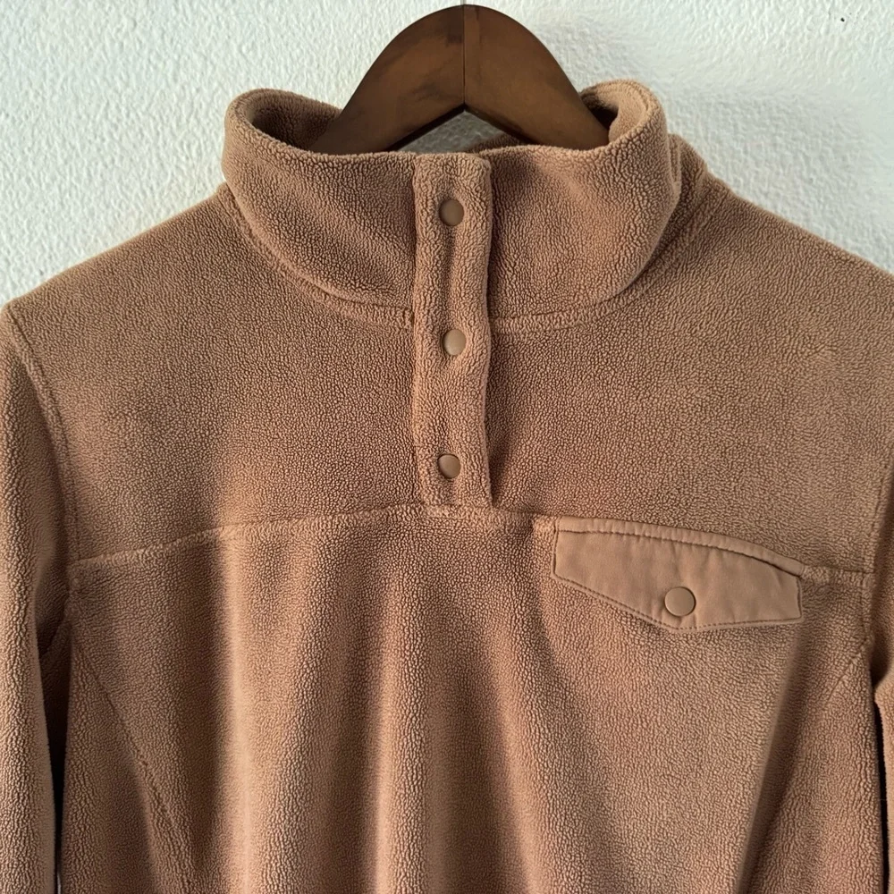 Midweight Snap Fleece Pullover Medium Brown Gorpcore Hygge 32 Degrees Heat